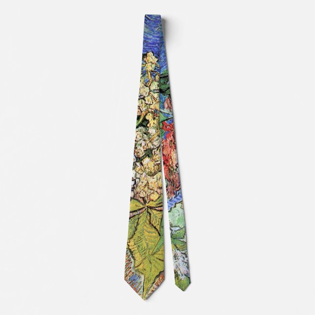 Blossoming Chestnut Branches by Vincent van Gogh Tie (Front)