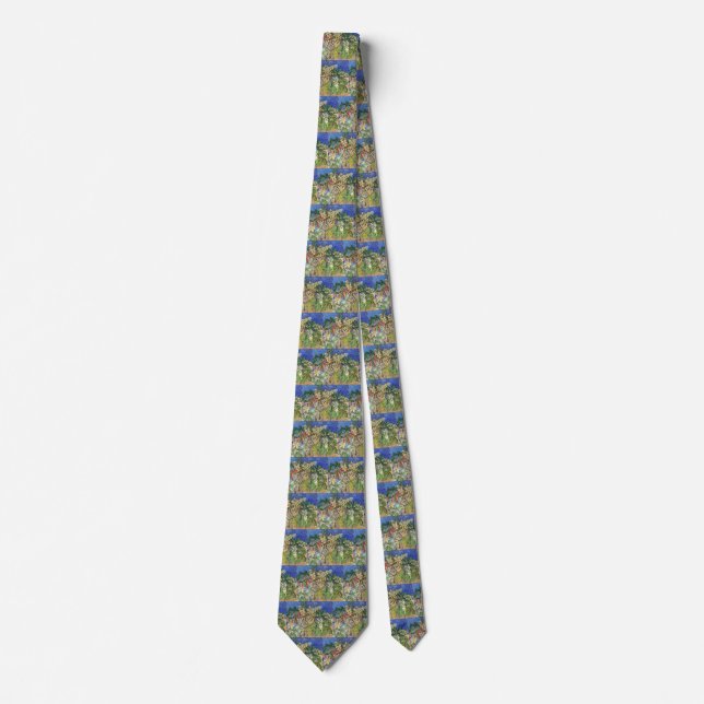 Blossoming Chestnut Branches by Vincent van Gogh Tie (Front)