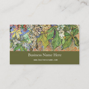 Blossoming Chestnut Branches Vincent van Gogh. Business Card