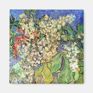 Blossoming Chestnut Branches Vincent Van Gogh Magnet
