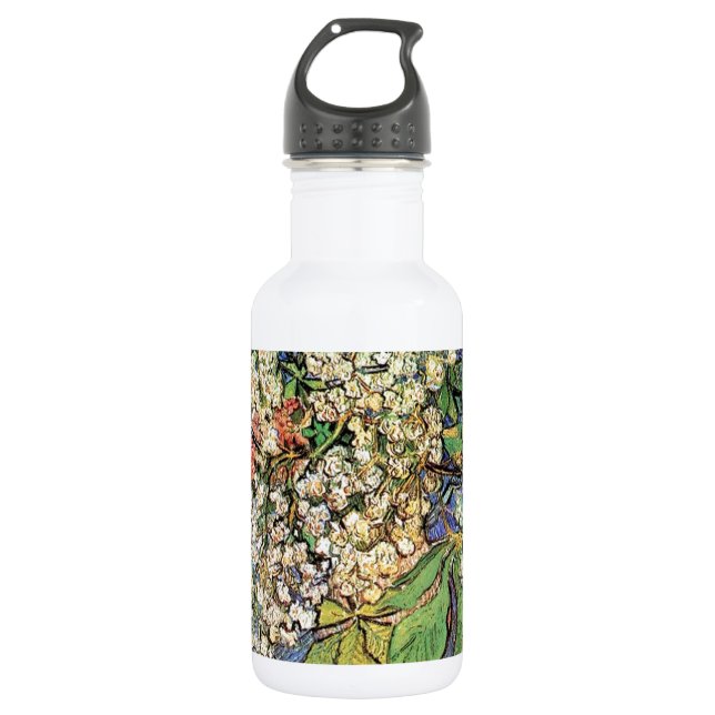 Blossoming Chestnuts Branches, Van Gogh 532 Ml Water Bottle (Front)
