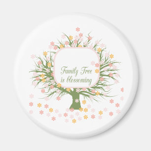 Blossoming Family Tree Magnet