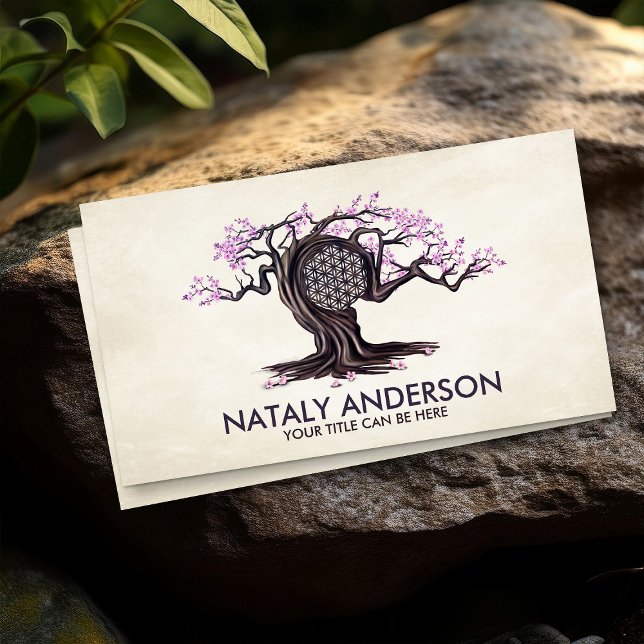 Blossoming Flower of life Tree Business Card (Creator Uploaded)