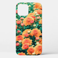 Blossoming flowers in a gardenautumn, background,