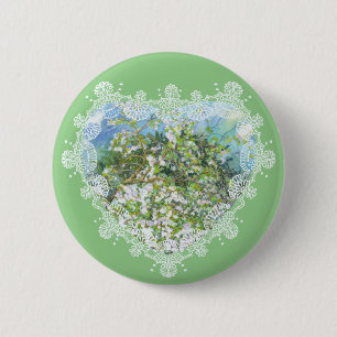 Blossoming garden 6 cm round badge