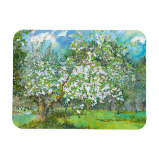Blossoming garden magnet