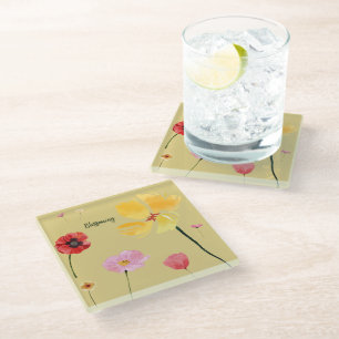 Blossoming Glass Coaster