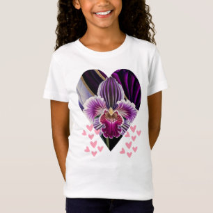 Blossoming Heartbeat: Orchid Love tee. T-Shirt