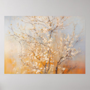 Blossoming Plum Tree Poster