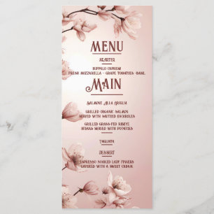 Blossoming Romance: A Full Floral Wedding Theme Menu
