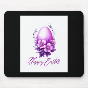 Blossoming rose easter egg t shirt mouse pad