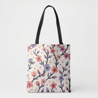 Blossoming Serenity: Cherry Blossom Elegance Tote Bag