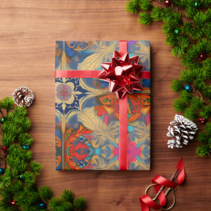 Blossoming Serenity: Ethereal Pink Fantasy Art Wrapping Paper