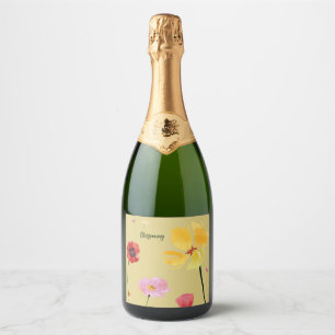 Blossoming Sparkling Wine Label