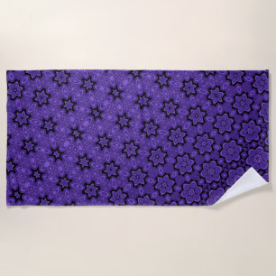 Blossoming star transformation  beach towel