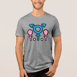 Blossoming Trans Pride Symbol Tee