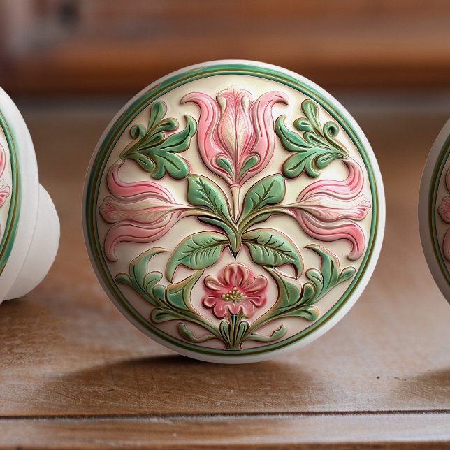 Blossoming Tulip Harmony Ceramic Knob Pull (Creator Uploaded)