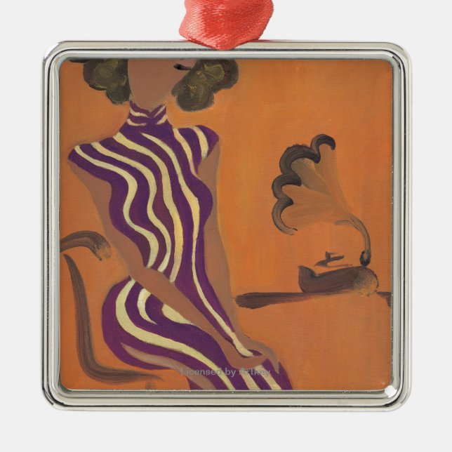 Blossoming Youth No.8 Metal Tree Decoration (Front)