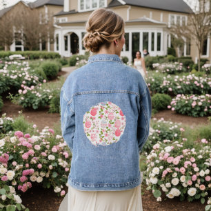 Blossoms and Blessings Denim Jacket
