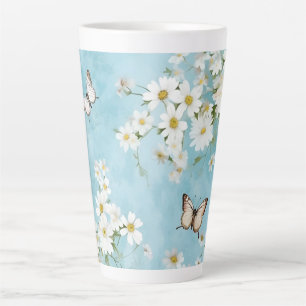 Blossoms and Butterflies Latte Mug