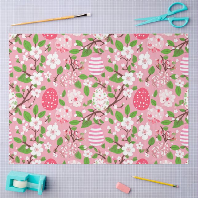 Blossoms and Eggs Tissue Paper (Craft)