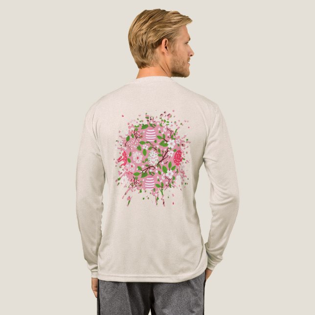 Blossoms and Eggs Tri-Blend Shirt (Full Back)