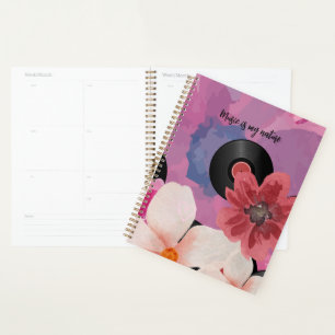 Blossoms and Vinyl Planner