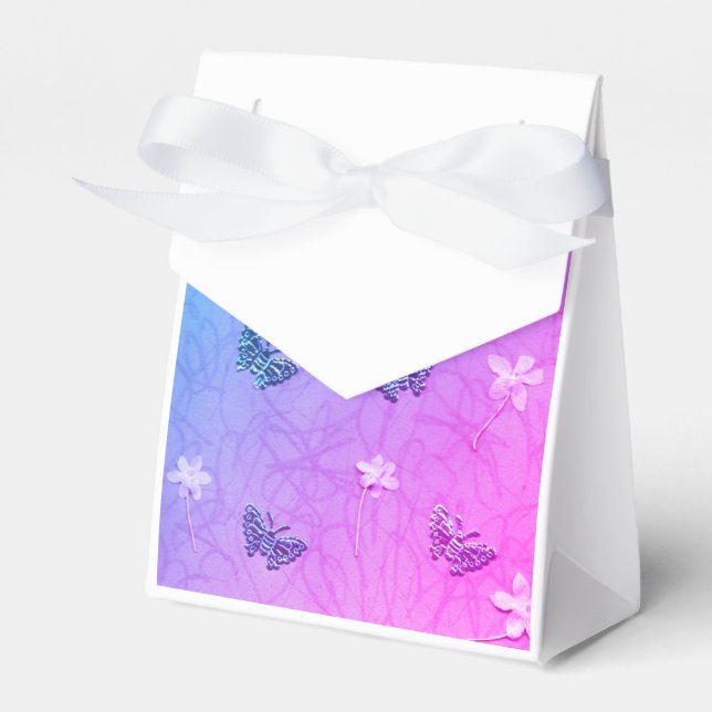 Blossoms & Butterflies Favour Box (Front Side)