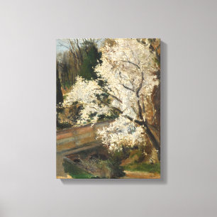 Blossoms by the Bridge Canvas Print