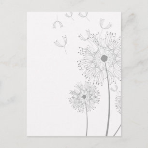 Blossoms Dandelion Flowers Peace Love Destiny Postcard