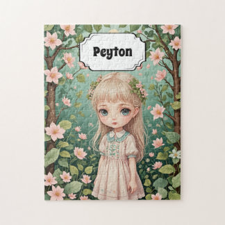Blossom's Embrace Personalized Jigsaw Puzzle