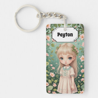 Blossom's Embrace Personalized Key Ring
