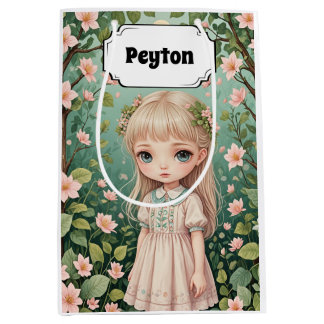 Blossom's Embrace Personalized Medium Gift Bag