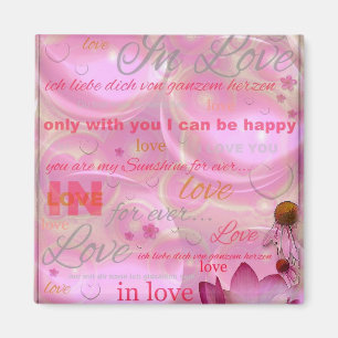 Blossoms Flowers Shower Peace Love Destiny Magnet