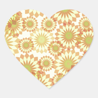 Blossoms heart sticker