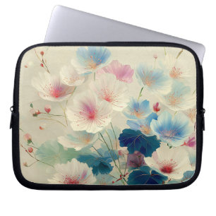 Blossoms in Bloom – Soft Pastel Botanical Art #1 Laptop Sleeve