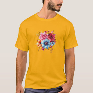 Blossoms in Bloom: Vibrant Floral Serenity T-Shirt