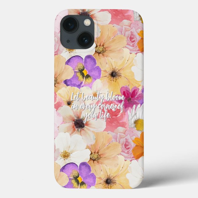 Blossoms in Harmony: A Symphony of Colours Case-Mate iPhone Case (Back)