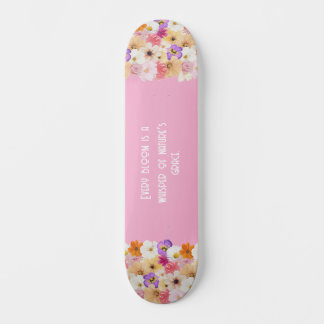 Blossoms in Harmony: A Symphony of Colours Skateboard