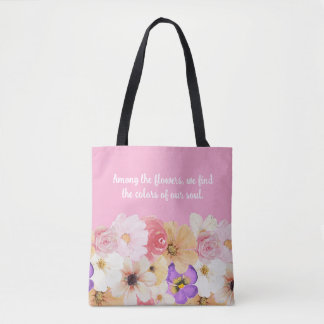 Blossoms in Harmony: A Symphony of Colours Tote Bag