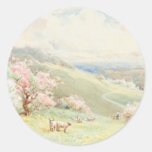Blossoms in Meadow Sticker