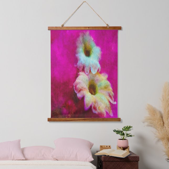 Blossoms in pink    hanging tapestry (Bedroom)