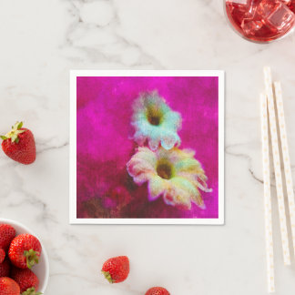 Blossoms in pink napkin