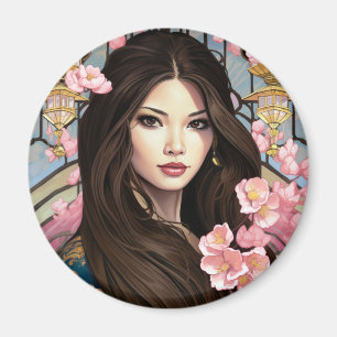 Blossoms of Elegance Magnet