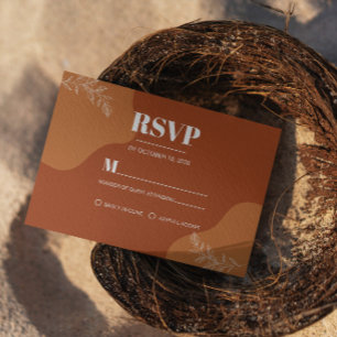 Blossoms of Love : Simple Abstract Leaves RSVP