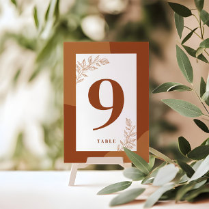 Blossoms of Love : Simple Abstract Table Number