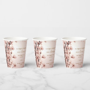 Blossoms of Love" Wedding Invitation Collection Paper Cups