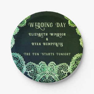 Blossoms of Love" Wedding Invitation Collection Paper Plate