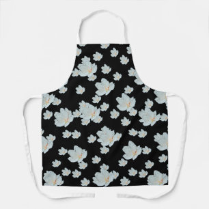 Blossoms On Black Apron