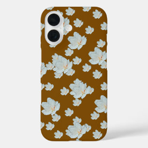 Blossoms On Brown iPhone 16 Case